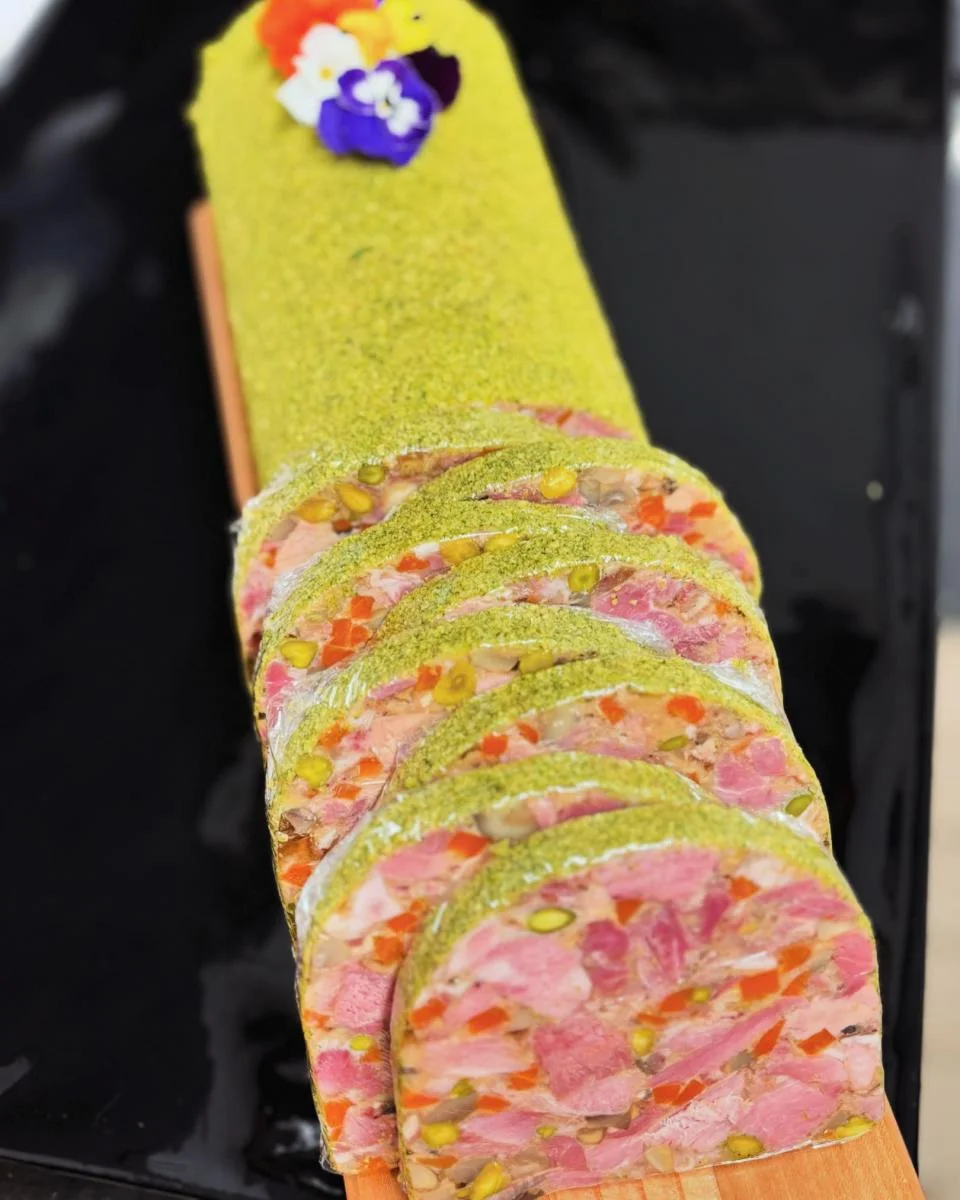 Terrine tranchée, préparation de la maison